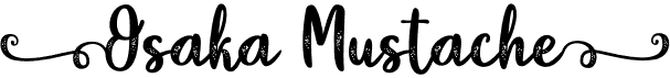 preview image of the Osaka Mustache font