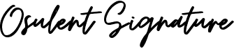 preview image of the Osulent Signature font