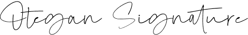preview image of the Otegan Signature Script font