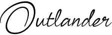 preview image of the Outlander font
