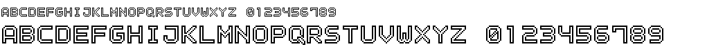 preview image of the Outline Pixel 7 font