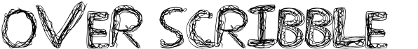 preview image of the Over Scribble font