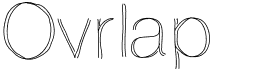preview image of the Ovrlap font