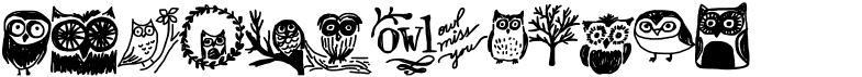 preview image of the Owlmazing font