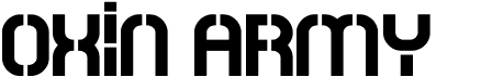 preview image of the Oxin Army font