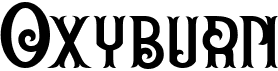 preview image of the Oxyburn font