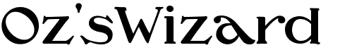 preview image of the Oz'sWizard font
