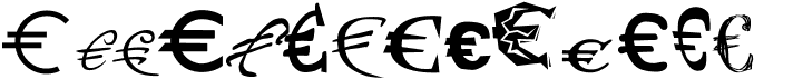 preview image of the P22 Euros font