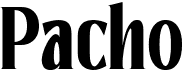 preview image of the Pacho font