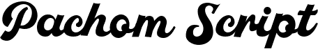 preview image of the Pachom Script font