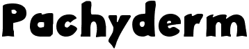 preview image of the Pachyderm font