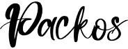 preview image of the Packos font