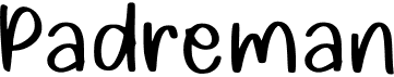 preview image of the Padreman font