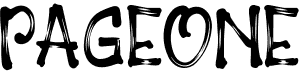preview image of the Pageone font