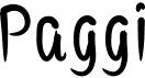 preview image of the Paggi font
