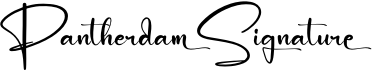 preview image of the Pantherdam Signature font