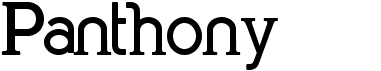 preview image of the Panthony font