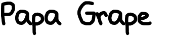 preview image of the Papa Grape font