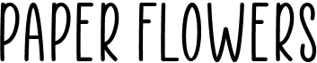 preview image of the Paper Flowers font