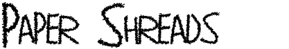 preview image of the Paper Shreads font