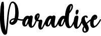 preview image of the Paradise font
