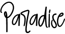 preview image of the Paradise font