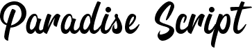 preview image of the Paradise Script font