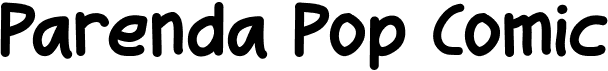 preview image of the Parenda Pop Comic font
