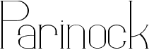 preview image of the Parinock font