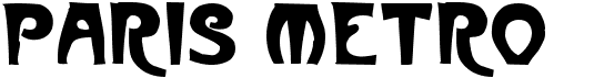 preview image of the Paris Metro font