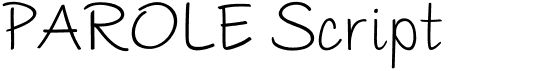 preview image of the Parole Script font
