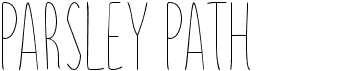 preview image of the Parsley Path font