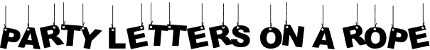 preview image of the Party Letters On A Rope font