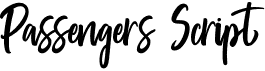 preview image of the Passengers Script font