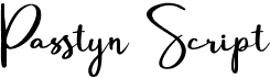 preview image of the Passtyn Script font