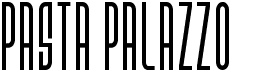 preview image of the Pasta Palazzo font