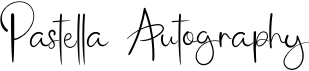 preview image of the Pastella Autography font