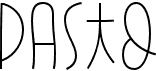 preview image of the Pasto font