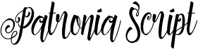 preview image of the Patronia Script font