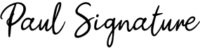 preview image of the Paul Signature font