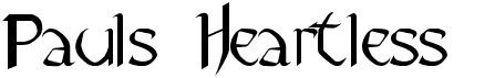 preview image of the Pauls Heartless font