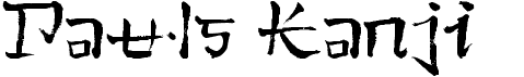 preview image of the Pauls Kanji font