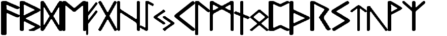 preview image of the Pauls Real Celtic Rune font