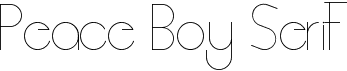 preview image of the Peace Boy Serif font