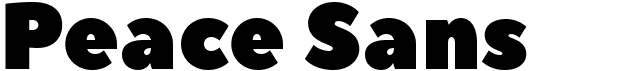preview image of the Peace Sans font