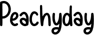 preview image of the Peachyday font