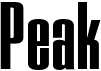 preview image of the Peak CP font