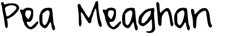 preview image of the Pea Meaghan font
