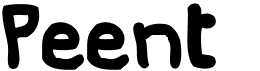 preview image of the Peent font