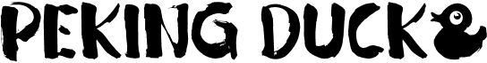 preview image of the Peking Duck font